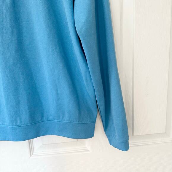 Masters Tech Blue Quarter Zip Performance Long Sleeve Pullover Small Men Augusta - Picture 5 of 10